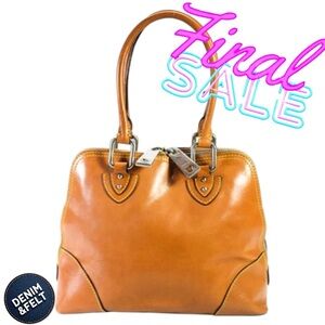 Marc Jacobs Women’s Camel/Brown Solid Leather Zip Top Handbag/Purse 🤎🤎